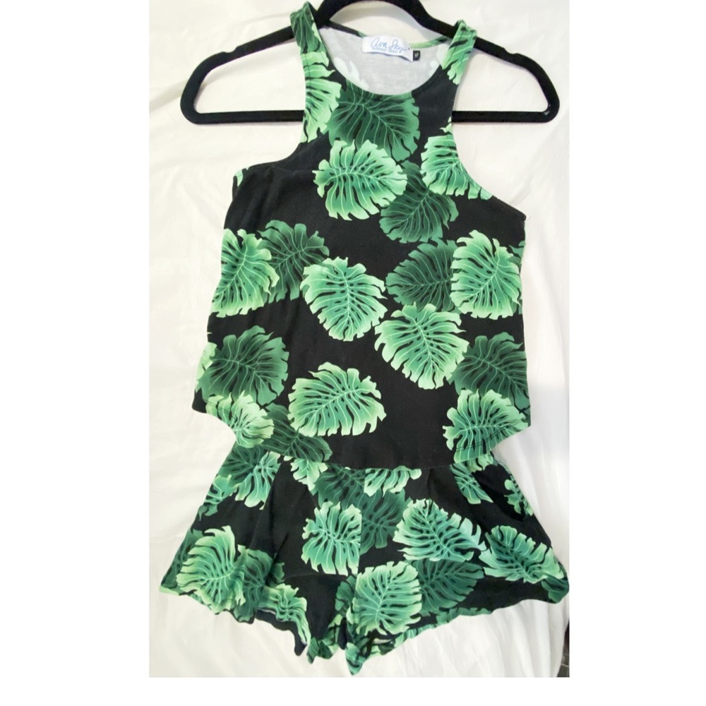 Ava sky tank/shorts set
